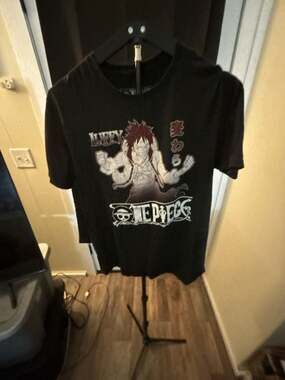 Ripple Junction One Piece Monkey D. Luffy Black Graphic T-Shirt